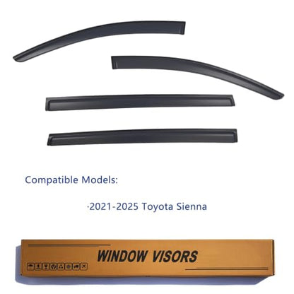 Window Visors Rain Guards Compatible with 2021 (4 Count)