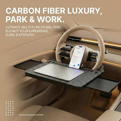 Car Back Seat Tray Table with Expandable Tray