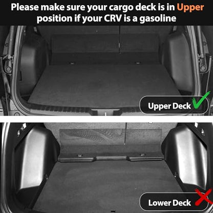 All Weather Floor Mats Upper Cargo Mat for Honda CR (4 Count)