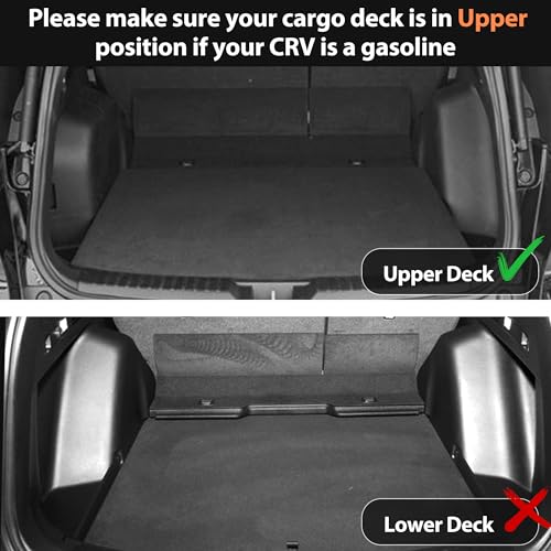 Floor Mats Upper Cargo Mat for Honda CR (4 Count)