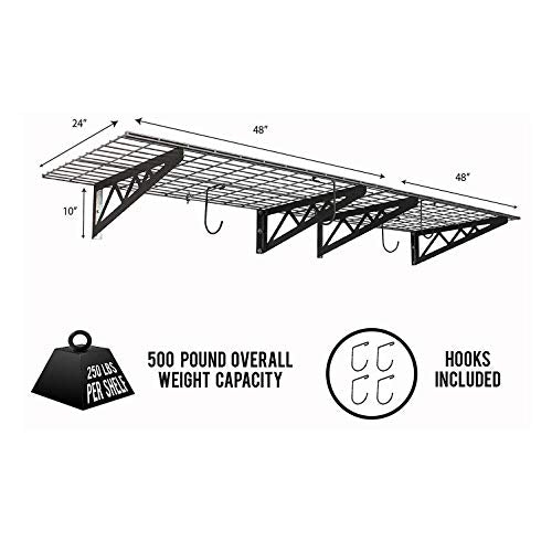 Steel Garage Wall Shelves 2 (2 Count)
