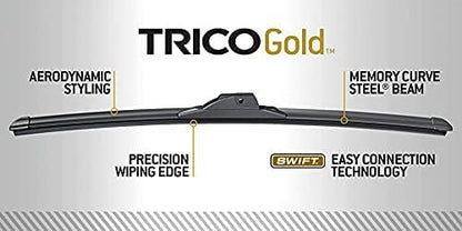 Gold™ (18-2020) 20 & 20 Inch Pack of 2 Automotive Replacement Windshield Wiper Blades for My Car Premium All Weather Beam Blade for Select Vehicle Models (2 Count)