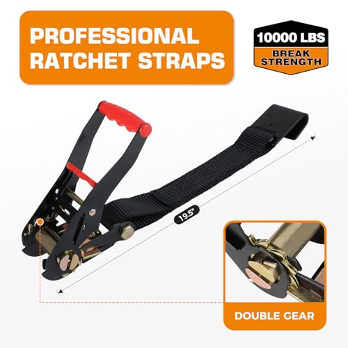 Car Tie Down Straps for Trailers (4 Count)