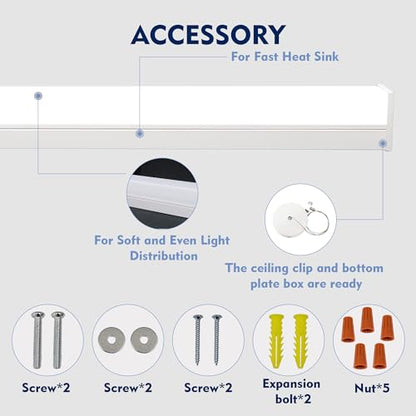 6PK 4FT LED Shop Light (6 Count)