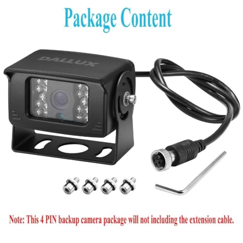 Bus Truck Vehicle Backup Cameras Wide View Angle cab cam Rearview Reverse Waterproof Night Vision 4 PIN Cam for Travel Trailer