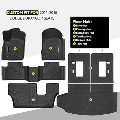 All Weather TPE Floor Mat Set for 2011