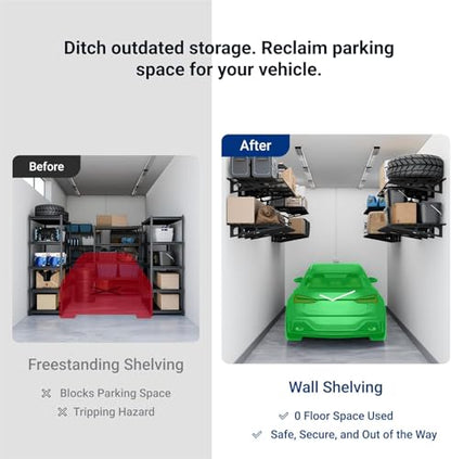 4 Pack 2x3ft Garage Shelving (4 Count)