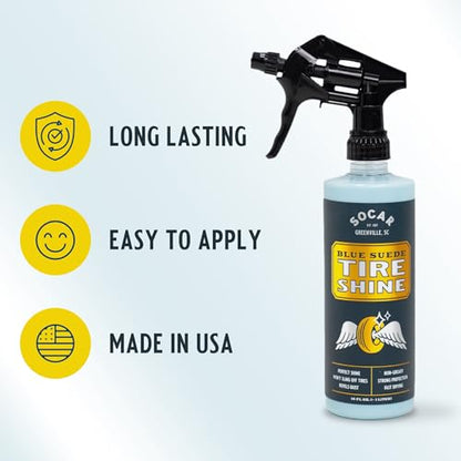 SOCAR Blue Suede Tire Shine Spray & Protectant. New