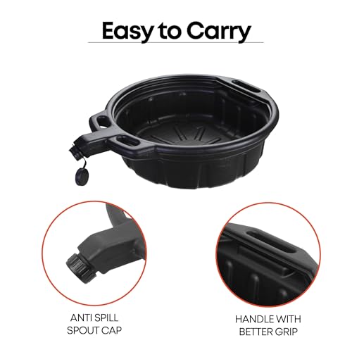 2 Gallon Oil Drain Pan with Anti