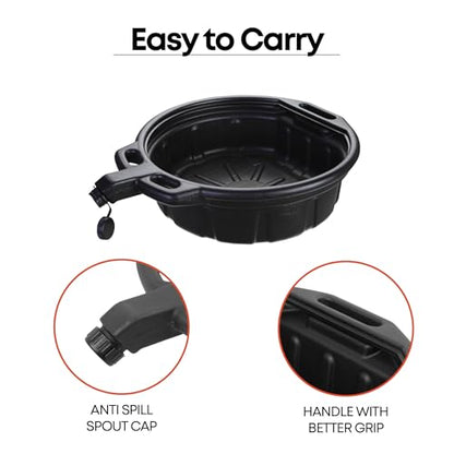 2 Gallon Oil Drain Pan with Anti