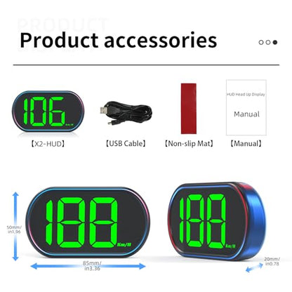 New Speedometer HUD GPS Digital Speed Meter MPH Car Head Up Display Suitable for All Cars