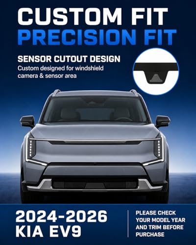 Custom Fit Windshield Sunshade for Kia EV9 2024