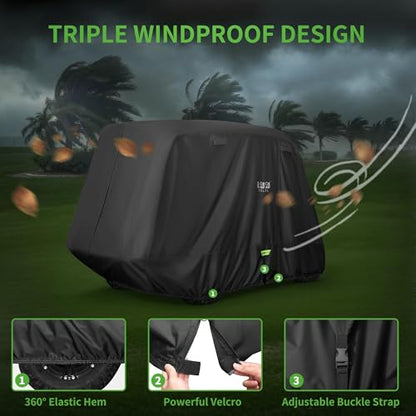 Heavy Duty Golf Cart Cover for 6 Passengers EZGO