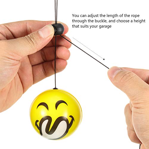 Double Garage Parking Aid Tennis Tennis Ball for Garage Parking Includes Retracting Ball Sensor Assist Solution Car Stop Indicator