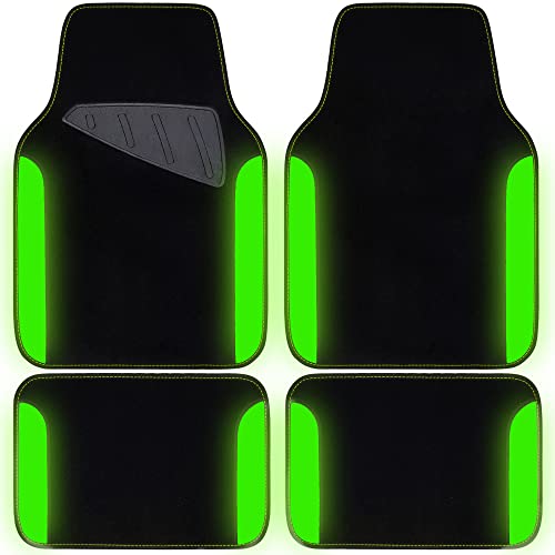 Fluorescent Leather & Waterproof Car Carpet Floor Mats