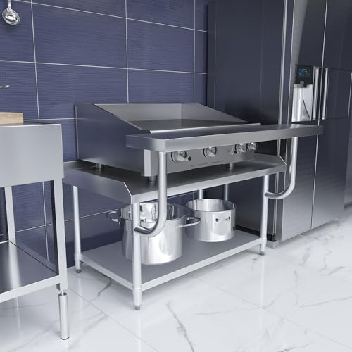 13.5 in. x 49 in. Stainless Steel Adjustable Work Surface for 30 in. x 48 in. Equipment Stand