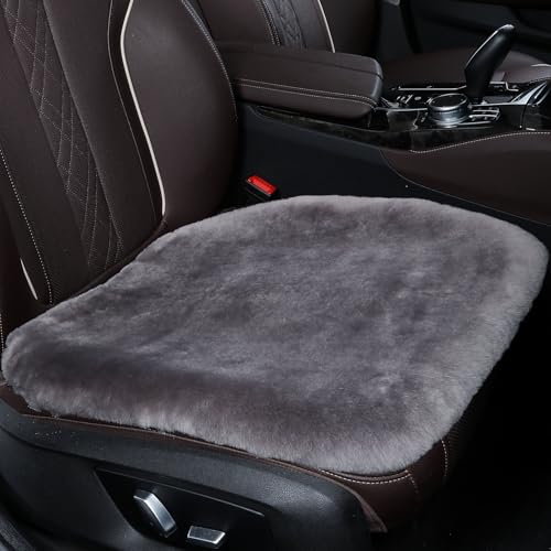 Genuine Sheepskin Car Seat Cover for Fuzzy Soft Fur Wool Cushion