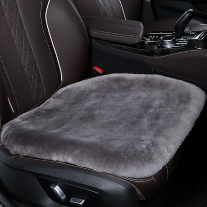 Genuine Sheepskin Car Seat Cover for Fuzzy Soft Fur Wool Cushion