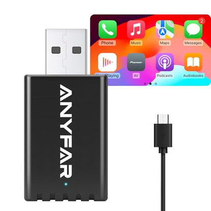 A4 Wireless CarPlay Android Auto Adapter for iPhone & Android Phone