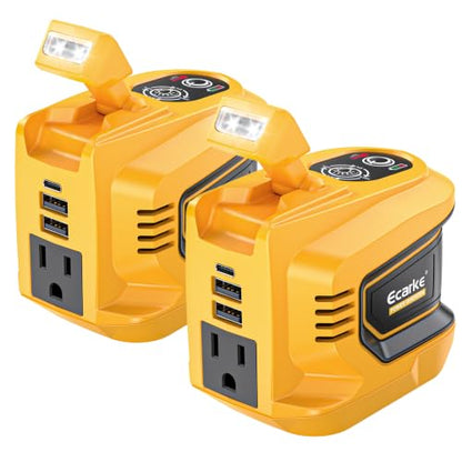 220W Power Inverter Compatible with DeWALT 20V Battery (2 Count)