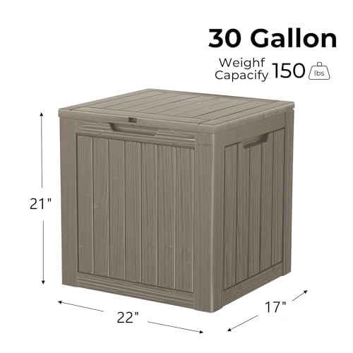 35 Gallon Small Waterproof Outdoor Storage Box