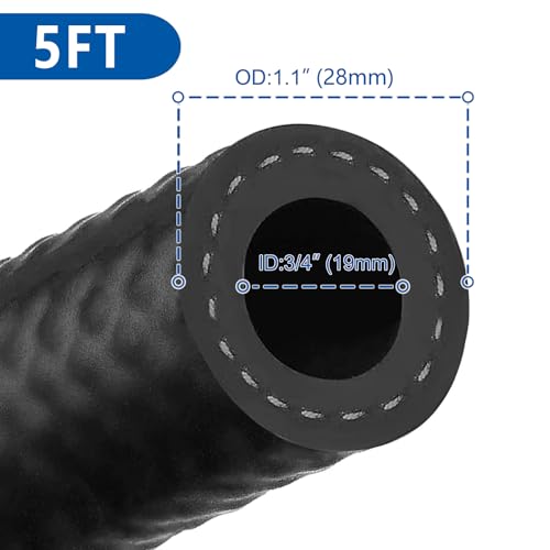 Rubber Fuel Hose Line Push Lock 3 (5 Foot)