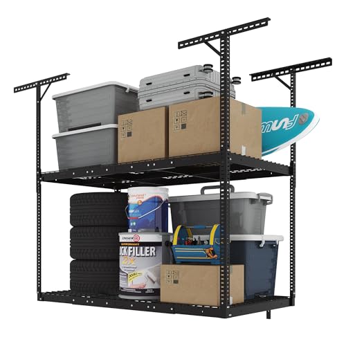 3x6 2 Tier Overhead Ceiling Garage Storage Rack