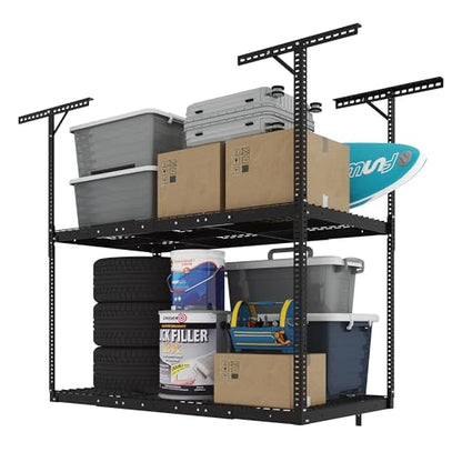 3x6 2 Tier Overhead Ceiling Garage Storage Rack