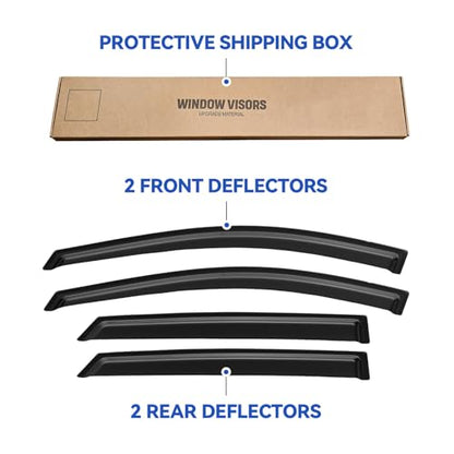 Window Visors Rain Guards for 2010 2011 2012 2013 2014 2015 Hyundai Tucson