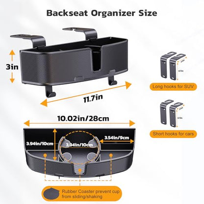 Car Headrest Cup Holder for Back Seat Organizer for Multi