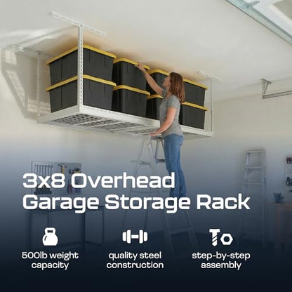 MonsterRax 3x8 Overhead Garage Storage Rack
