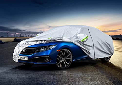 6 Layers Car Cover Custom Fit Honda Civic Sedan from 1995 to 2025