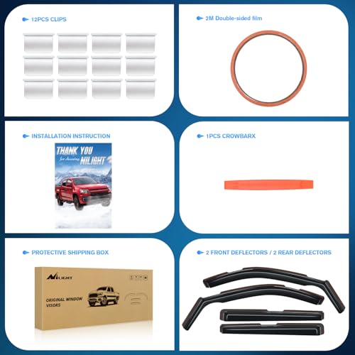 in Channel Rain Guards for Chevy Suburban 2021