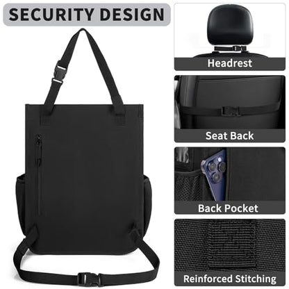 Car Front Seat Organizer with Dedicated Laptop Tablet Storage
