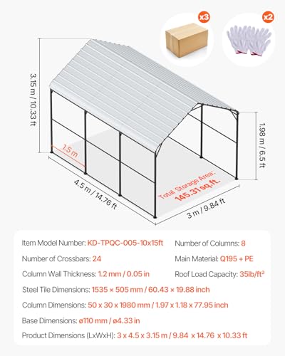 Heavy Duty Metal Carport