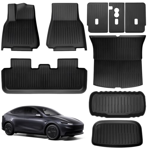 9PCS Tesla New Model Y Juniper Standard 2025 2026 Floor Mats (9 Count)