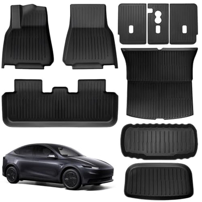 9PCS Tesla New Model Y Juniper Standard 2025 2026 Floor Mats (9 Count)