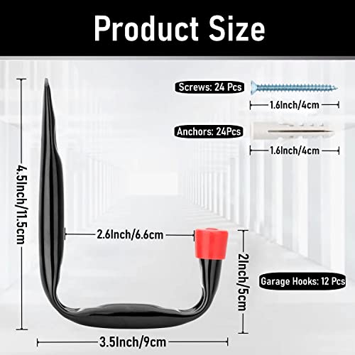 12 Pack Garage Hooks (12 Count)