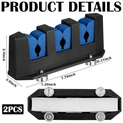 2 Pcs Magnetic Fishing Rod Holder for Car Fishing Pole Rack Vertical Rod Storage Holders for Truck Bed Boat Wall Garage Door (2 Count)