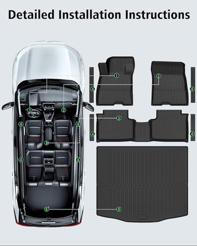 Floor Mats & Cargo Liner Custom Fit for Ford Escape Hybrid 2020