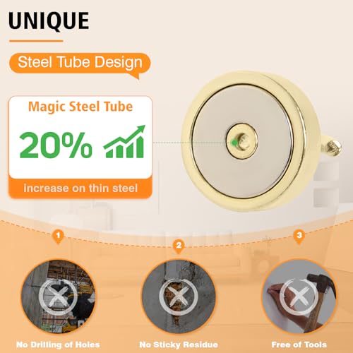 Magnetic Hooks Steel Tube Design for Cruise (10 Count)