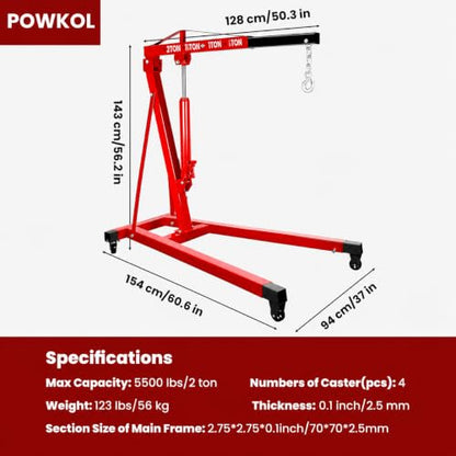 5500 Lbs Folding Engine Hoist