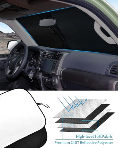 Foldable Front Windshield Sunshade fit for Toyota 4Runner 2010