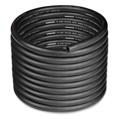 5 16" Heater Hose Coolant Radiator Straight 100PSI SAE 20R3 25FT Black