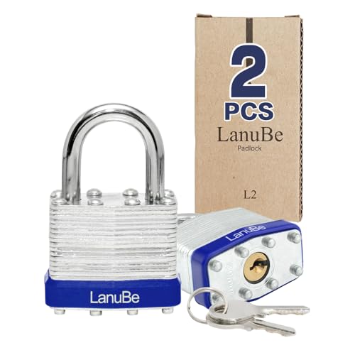 Lock Laminated keyed Padlock (2 Count)