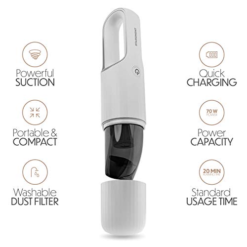 Portable Hand Vacuum Cleaner Handheld Cordless Cleaner for Dust Pet Hair Dirt
