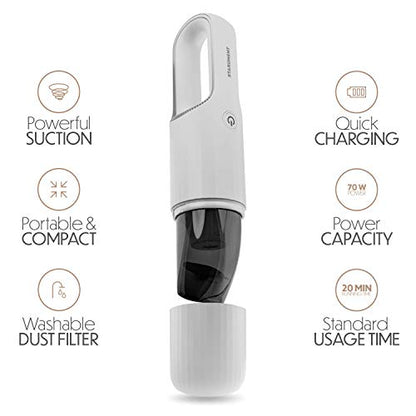 Portable Hand Vacuum Cleaner Handheld Cordless Cleaner for Dust Pet Hair Dirt