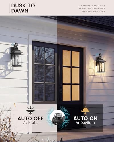 Dusk to Dawn Exterior Wall Sconce