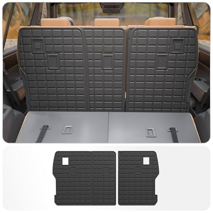 2nd Row Kick Mats for 2024 2025 2026 Hyundai Santa Fe 6&7 Seats