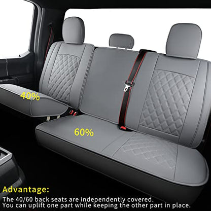 F150 Faux Leather Seat Covers Fit for 2015